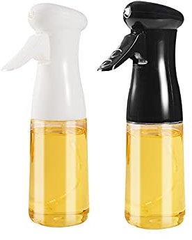 Distributeur de bouteilles d'huile Pulvérisateur à huile pour cuisson Distributeur d'huile en plastique Large ouverture pour une recharge facile et nettoyage de l'huile d'olive Spray pour salade, UN B