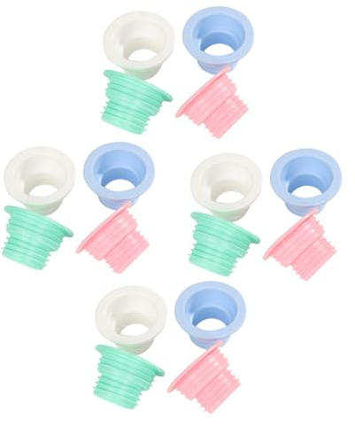 BCOATH 20pcs Floor Drain Sealing Ring for Washing Machine Silicone Drain Hose Seal Plug for Bathroom and Kitchen Sink Unblocker Random