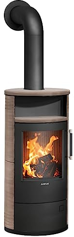 Justus | Kaminofen | Island 5 2.0 | 5 kW | Keramik Grappa, Stahl Schwarz