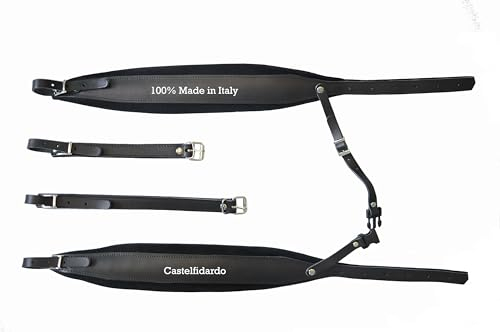 Manifattura Italiana Gurte für Akkordeon Akkordeongurte Akkordeonriemen 8 CM DELUXE 100% italienische Produktion CASTELFIDARDO
