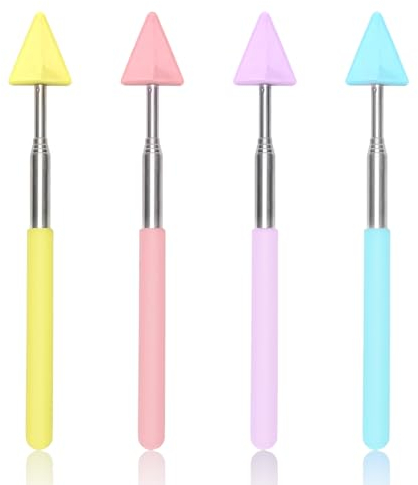 4 Uds Puntero Profesora Flecha, Puntero Retráctil Portátil Puntero Extensible Puntero Telescópico para Escuela Oficina Presentación Aula (Colores Macarrón)