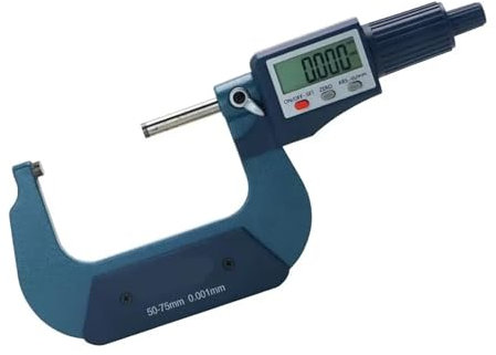 DAISHUJIE digitale Bügelmessschraube 50-75 mm 0,001 mm Elektronischer Außenmikrometer mit Einzelhandelsverpackung Mikron Außenmikrometer 50-75 mm