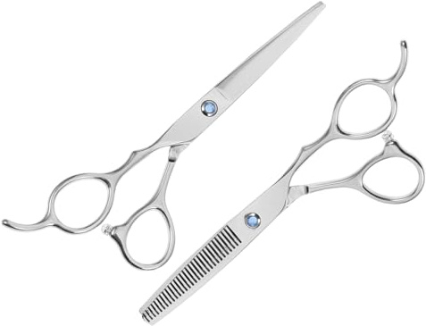 minkissy 2pièces Ciseaux Pour Cheveux Gaucher Outil De Coupe De Cheveux Ciseaux Pour Couper De