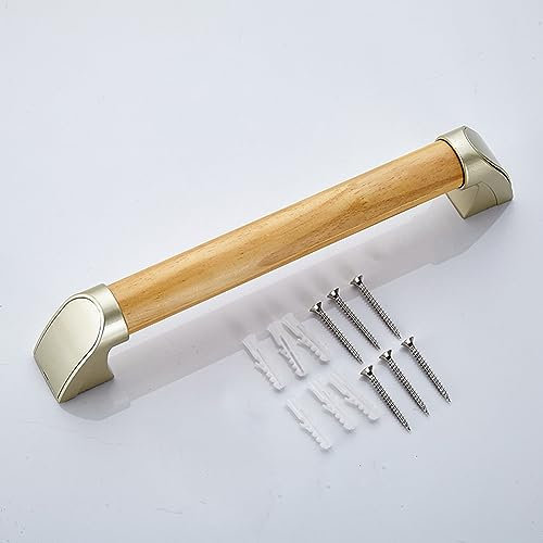 Wandhalterung Stützgriff Aus Holz Für Das Badezimmer, Rutschfest Stabil, Bad Haltegriffe Für Senioren Und Kinder, Griff Badewanne Für Küche Schlafzimmer Badewanne, Dusche Und Schritte(Size:44cm)