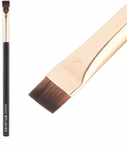 MB 17 Augenbrauenpinsel flach gerade Many Beauty - Präzisions-Augenbrauen-Make-up-Pinsel Eyeliner & Concealer - Synthetische Borsten - Serie Many Brushes Essentials