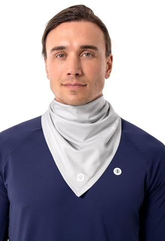 Coolibar Unisex Performance Scarf - UPF 50+ Sun Protection - Virasana in Sleek Grey