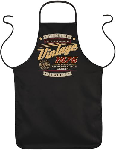 witoru Grillschürze lustiges Geschenk zum 50. Geburtstag 50 Jahre Mann Papa Frau Mama Kochschürze Grill Schürze