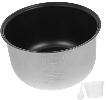 TOBBOMEY Pentola Interna Antiaderente per Cuociriso Ricambio Spesso e Resistente Adatta per Sostituzione e Cottura Torte Pratico Accessorio Cucina