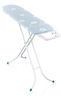 Leifheit Bügeltisch Classic S Basic, Bügelbrett mit 110x30 cm Streckmetall-Bügelfläche, höhenverstellbar bis 88 cm, stabiles Untergestell, Feste Metallablage für das Bügeleisen
