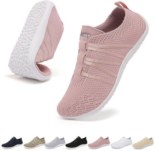 chetoria Zapatillas Barefoot Mujer Zapatillas Gimnasio Hombre Rosa 41EU