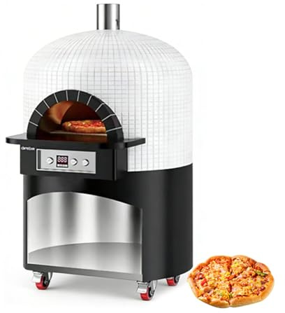 Portable Pizza Oven for Outdoor Use, Stainless Steel Design with Pizza Stone, Ideal for Backyard Parties, Camping Cooking and Artisan Pizza Making