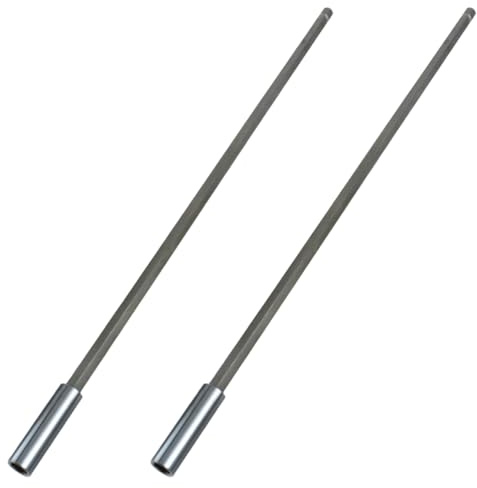 Soporte para brocas de extensión de taladro, soporte magnético para brocas de vástago hexagonal de acero al carbono de 1/4, extensión de destornillador de 300mm, 2 uds.