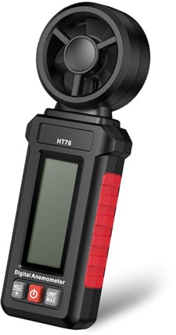 Multifunction Handheld Anemometer Featuring Winds Speed Temperature Direction Readings Ideal HVAC Weather Compacted Air Flows Measuring Tool Design Water Suitable for Harsh Conditions in Various