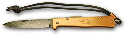 Otter Taschenmesser - Mercator - Damast -Carbonstahl, Kupferschalen