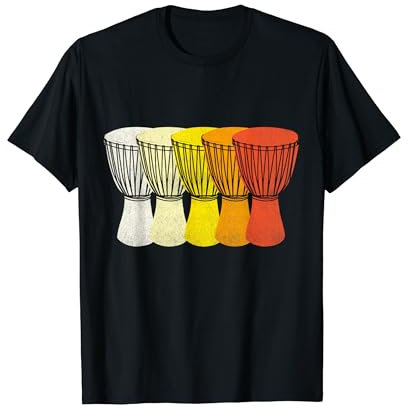Vintage Retro Djembe Shirt - Geschenk für Djembe Spieler