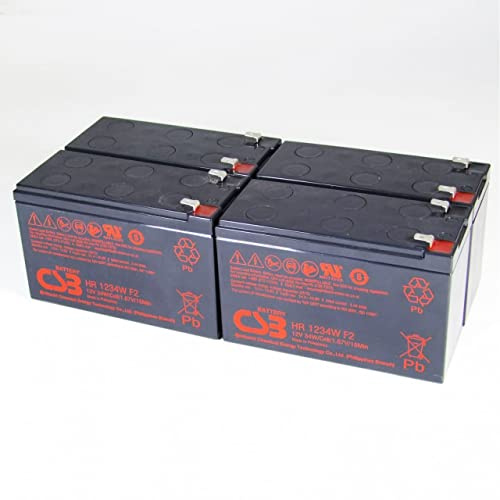CSB Batería Plomo Adecuada para APC Smart UPS SU1400RMI2U 12V 9Ah