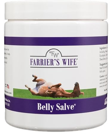 Farrier’s Wife Belly Salve - Natural Soothing Salve for Horses | Helps Fly Bite Dermatitis and Promotes Hair Growth | Belly Balm for Philly | Sweet Itch Ointment for Mare - 20oz