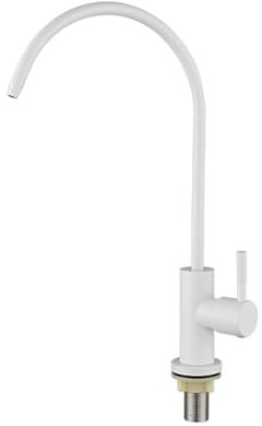 YWJFSA Reverse Osmosis Water Filter D'Eau, Robinet de Cuisine Rotatif À 360° en Acier Inoxydable,Blanc