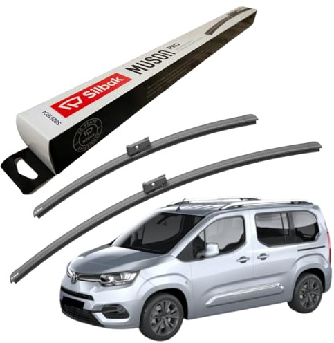 Silbak Windscreen Wipers, fits for TOYOTA PROACE CITY (2019 ONWARDS) Front Wiper Blades, 600mm/430mm