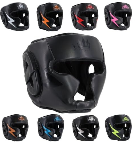 Playerz Element - Protector de cabeza de boxeo para niños, artes marciales de alta densidad, espuma de triple capa, amplia cobertura para cabeza, mejilla, barbilla y orejas, materiales y protección de