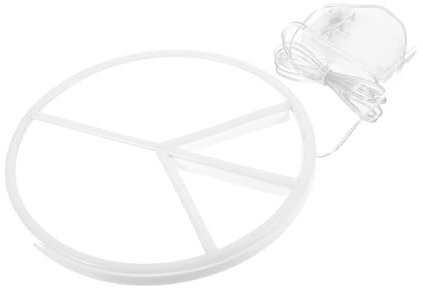 HOMSFOU Led Neon Schild Hängendes Neonschild Für Schlafzimmerwand Dekoratives Licht Für Geburtstagsparty Usb-betriebenes Raumdekoration Wanddekoration Mit Peace-zeichen-form