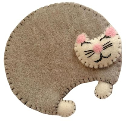 Sottobicchiere in feltro, sottobicchiere in feltro, sottobicchiere in feltro per bevande, tappetino isolante per cucina, ufficio, tavolo, bar, soggiorno