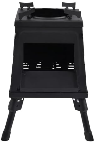 Tragbarer Campingkocher, Raketenofen - Klappbarer Campingofen Holzofen - Tragbare Campingkocher, Camping-Gadgets für Damen, Herren, Erwachsene, Grillen, Wasser kochen, Kochen