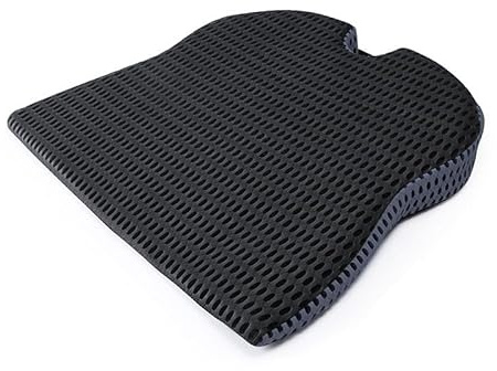 Keilkissen Autositz Sitzkeilkissen für VW Golf Sportsvan AM I 2014-2020, Autositzkissen Memory Foam Keilkissen, Ergonomisches Memory Foam Kissen für Auto,Black-Large