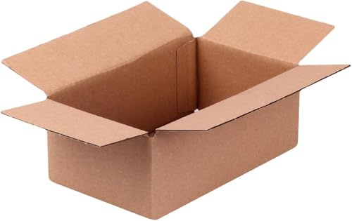 Faltkarton 200x120x80 mm | 1-wellig B-Welle Versandkarton Klein für DHL Päckchen S | DPD XS | GLS XS | Hermes Päckchen | Verpackungskarton Päckchen Kartons E-Commerce, Paket Karton (40 Stück)