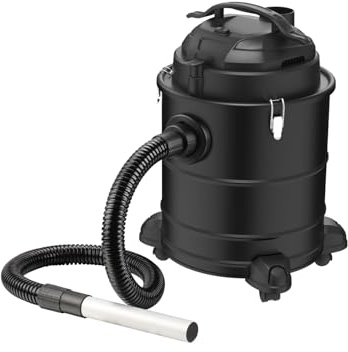VALO Aschesauger Premium (Kaminsauger mit Blasfunktion, Trockensauger mit Abklopfmechanik, Schwarz, 1.800 W, 20 l,30x30x43,5 cm, 3 m Kabel, Ofensauger) VK000706