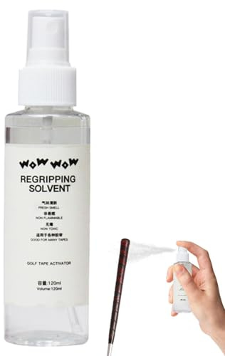 pour poignée de golf – pour clubs de golf | Solution liquide de regripping de club | Liquide de rechange pour grips de 120 ml, nettoyant efficace pour une inscription facile et des