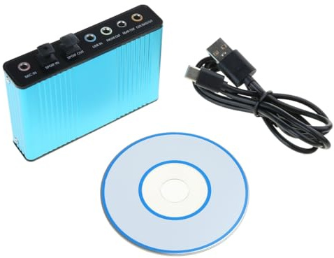 Carte son externe USB 5.1/7.1 (6 canaux) Soundbox Dynamic 3D Surround Sound