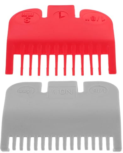 ARTSEWPLY 2 Stück Praktische Haarschneidekämme Teilig mit Verstellbaren Clip Aufsätzen für Präzise Schnittlängen Haarschneidemaschinenführung für Friseure und Heimgebrauch Einfach