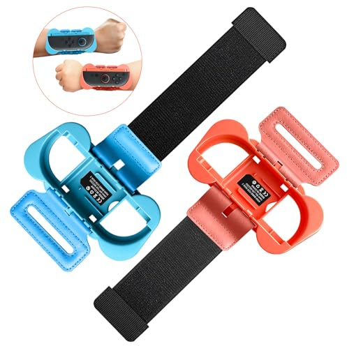 Tendak 2 Pack Wristbands for Switch 2 Joycon 2025 Elastic Wrist Straps for Nintendo Switch 2 Joy Con, Just Dance 2026/2025