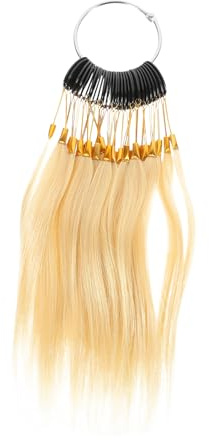 Zerodeko Échantillons de Coloration Capillaire Anneaux 30 Pièces pour Test Coloration Cheveux Humains Pince Étiquette Marquage, Fournitures Salon Coiffure pour Professionnels et Étudiants Beauté