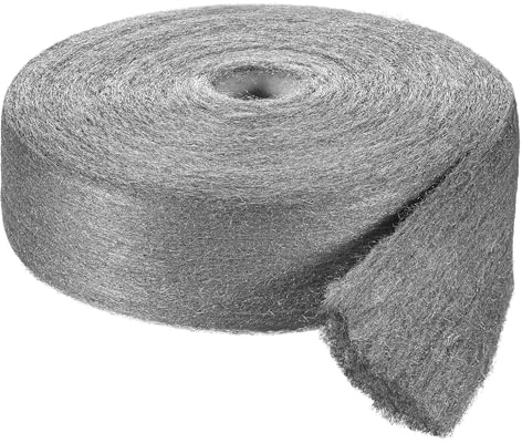 RAKSO Stahlwolle fein 000-5kg 1 Reel - ca. 50m Profigröße, Zwischenschliff von Lack, Schellack, poliert Kupfer, Messing & Öl, Wachs auf Holz