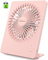 TriPole USB Desk Fan, Portable 2000mAh Battery Rehcargeable Table fan, 3 Speeds 4-16H Silent Mini Fans 180° Adjustable Handheld Fan for Office, Bedroom, Home, Travel, Camping (Pink)