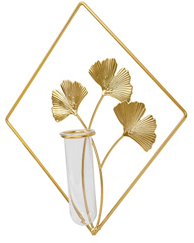 Alipis 1stk Hydroponische Vase Reagenzglas Halter Wand Wandglas Trockenblumen Zur Dekoration Blumenvase Aus Glas Schreibtischaufsatz Reagenzglas Vase Wand Wandvase Zubehör Drinnen Eisen