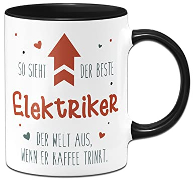 Tassenbrennerei Tasse mit Spruch - So Sieht der Beste ... der Welt aus, wenn er Kaffee trinkt - Kaffeetasse lustig als Geschenk für Kollegen, Kollegin