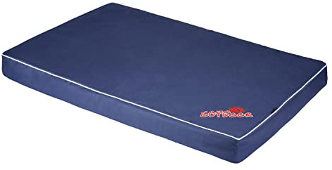 CAZO Design For Pets Matelas orthopédique imperméable lit extérieur pour chien ou chat 80 x 60 x 9 cm, taille M, couleur marine, L1734/A