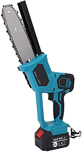 Motosierra inalámbrica eléctrica, motosierras inalámbricas con batería de 8 Pulgadas, Motosierra de Mano, Tijeras de podar para Ramas de árboles, Corte de Madera, Mini Motosierra
