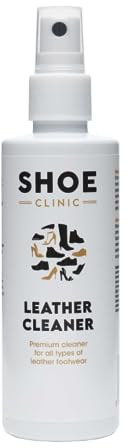 Shoe Clinic Detergente per pelle utilizzare su stivali, scarpe, scarpe da ginnastica e altro per uomini e donne. Rimuove lo sporco | Pulizia profonda | 125ml