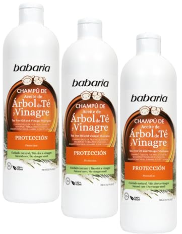 Babaria Champú Protector, Blanco, 700 Mililitros (Paquete de 3)