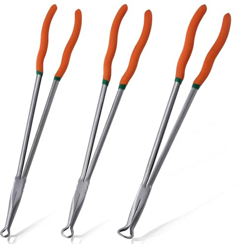 SPEEDWOX 3 st 40,6 cm lång räckvidd slangring tång O-formad förlängningsklämma slangtång lång räckvidd rund nästång lång räckvidd ring nästång diameter slang tång slangklämma tång set