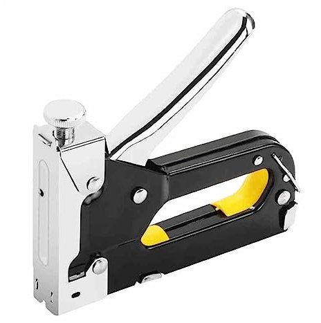 Tacker, Multitool Nagel Tacker Pistole Möbel Hefter for Holz Tür Polster Rahmen Niet Pistole Kit Nagler Niet Werkzeug Schreibwaren für Holzbearbeitungs-, Profi- und Heimwerkerprojek (Color : Noir, S