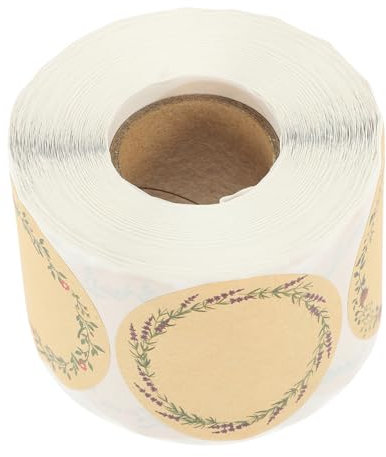TOGEVAL 1rolle Kraftpapier Etiketten Selbstklebende Aufkleber Für Und Dekoration Für Weihnachten Bastelprojekte Und Etikettierung Mit Rückstandsfrei Ablösbar