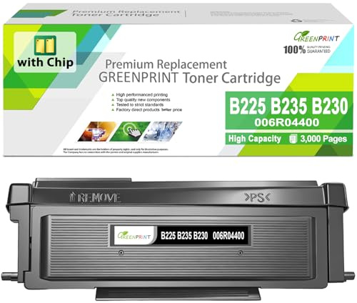 B225 B235 B230 Tonerpatrone Tonerkartusche ( 3000 Seiten) Remanufactured für Xerox B225 B235 B230 B225dni B235dni B230dni Drucker Austauschbar 006R04400 und 006R04399 (1 Schwarz)