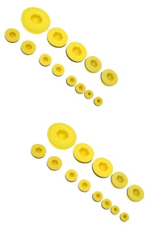 OKUMEYR 26stücke Teiliges Hydraulische Schraubkappen Für Gewindeanschlüsse Gelbe -endkappen Für Auslaufsicher Und Einfach Zu Montieren