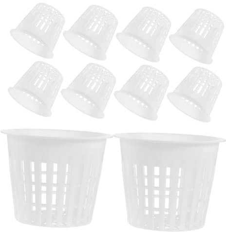 HANABASS 10 Stück Hydroponik Netztöpfe Aus Kunststoff Atmungsaktive Pflanzkörbe Für Gemüse Orchideen Für Indoor Pflanzenzucht Und Städtische Gartenarbeit Wurzelkontrolle Vielseitig Für Hydr