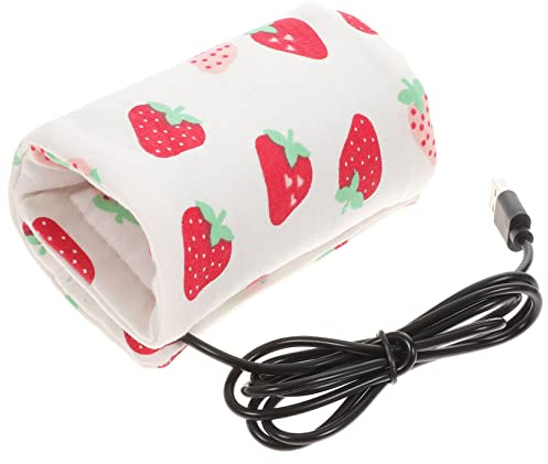 Tragbarer Milchflaschenwärmer für Unterwegs mit USB Ladefunktion | Stofftasche, für Flasche und Milch, Praktisch für Reisen und Nächtliche Fütterung